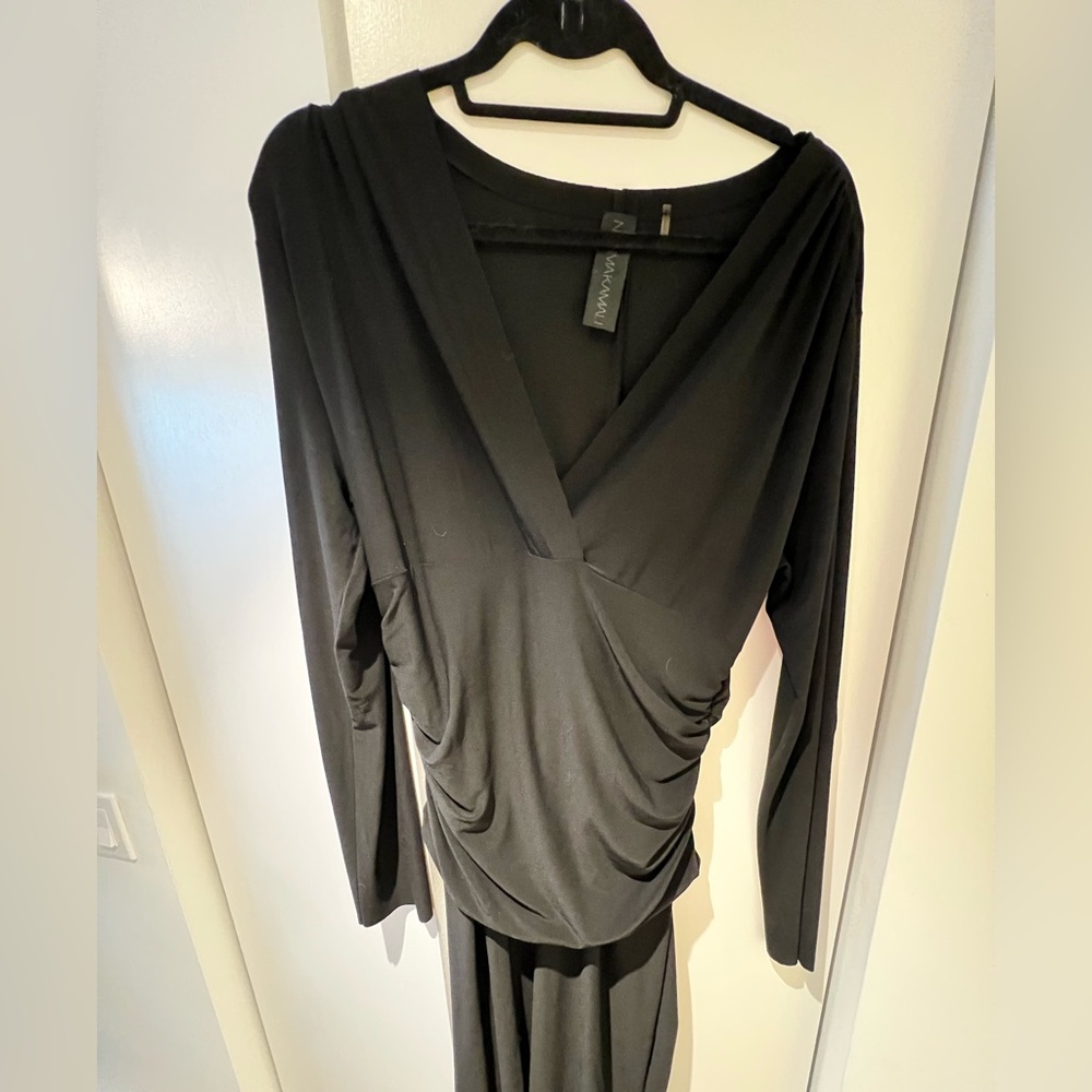Norma Kamali Black Long Sleeve Dress